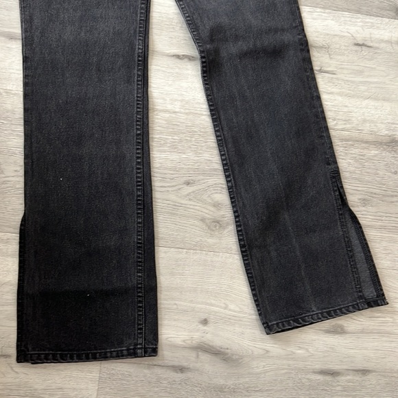 GRLFRND Black Hailey Low Rise Slim Boot Jean with Slit - Picture 3 of 10